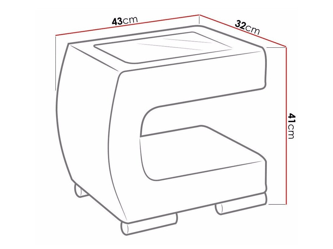 Sengebord Mensa (Soft 011)