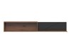 Wandplank Fivale 101 (Donker delano-eik + Matzwart)