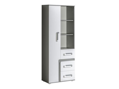 Boekenkast Aviseve 105 (Antraciet + Wit)