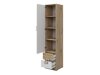Boekenkast Tolfere 104 (Licht eiken + Wit)