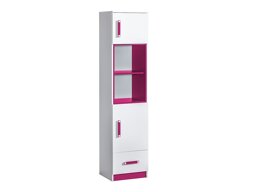 Boekenkast Sorviru 104 (Wit + Roze)