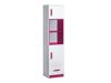 Boekenkast Sorviru 104 (Wit + Roze)
