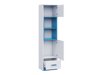Boekenkast Sorviru 104 (Wit + Turquoise)