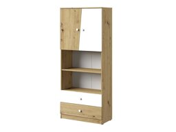 Boekenkast Almira 103 (Artisan eiken + Wit)