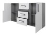 Chambre enfant complète Aviseve 107 (Anthracite + Blanc)