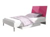 Chambre enfant complète Campus (Blanc brillant + Rose brillant)