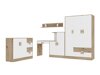 Meubelset Tolfere 107 (Licht eiken + Wit)
