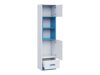 De reeks van de kinderkamer Sorviru 106 (Wit + Turquoise)