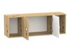 Meubelset Almira 114 (Artisan eiken + Wit + Grijs)