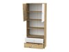 Meubelset Almira 115 (Artisan eiken + Wit + Grijs)