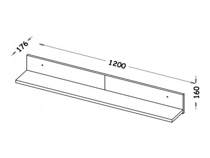 Wandplank Oderevu 108
