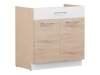 Modulaire kast met lade en deuren Mode Beech 117