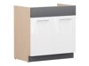 Modularna omarica za pomivalno korito z vrati Mode White 116