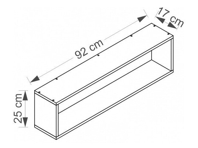 Raft de perete Cirdora 111 (Alb)