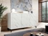 Dressoir Charlotte 159 (Wit + Wit marmer)