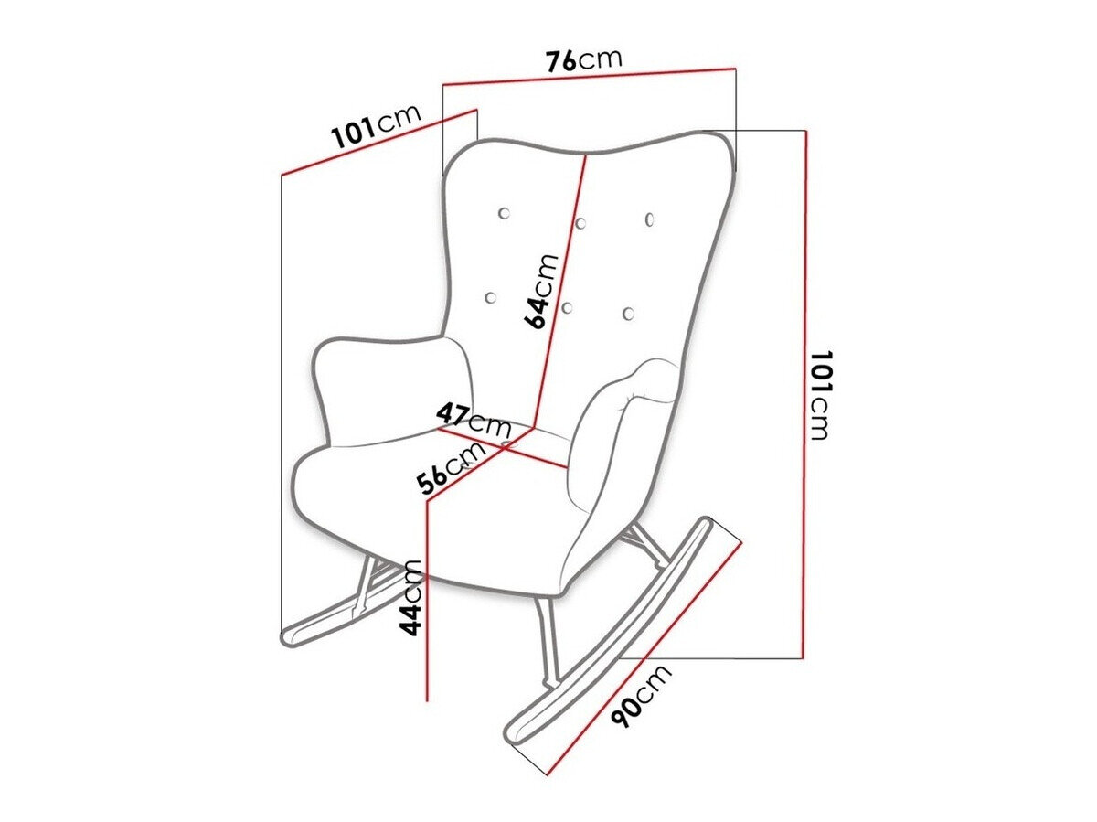 Scaun balansoar Clovis 101 (Magic Velvet 2225)