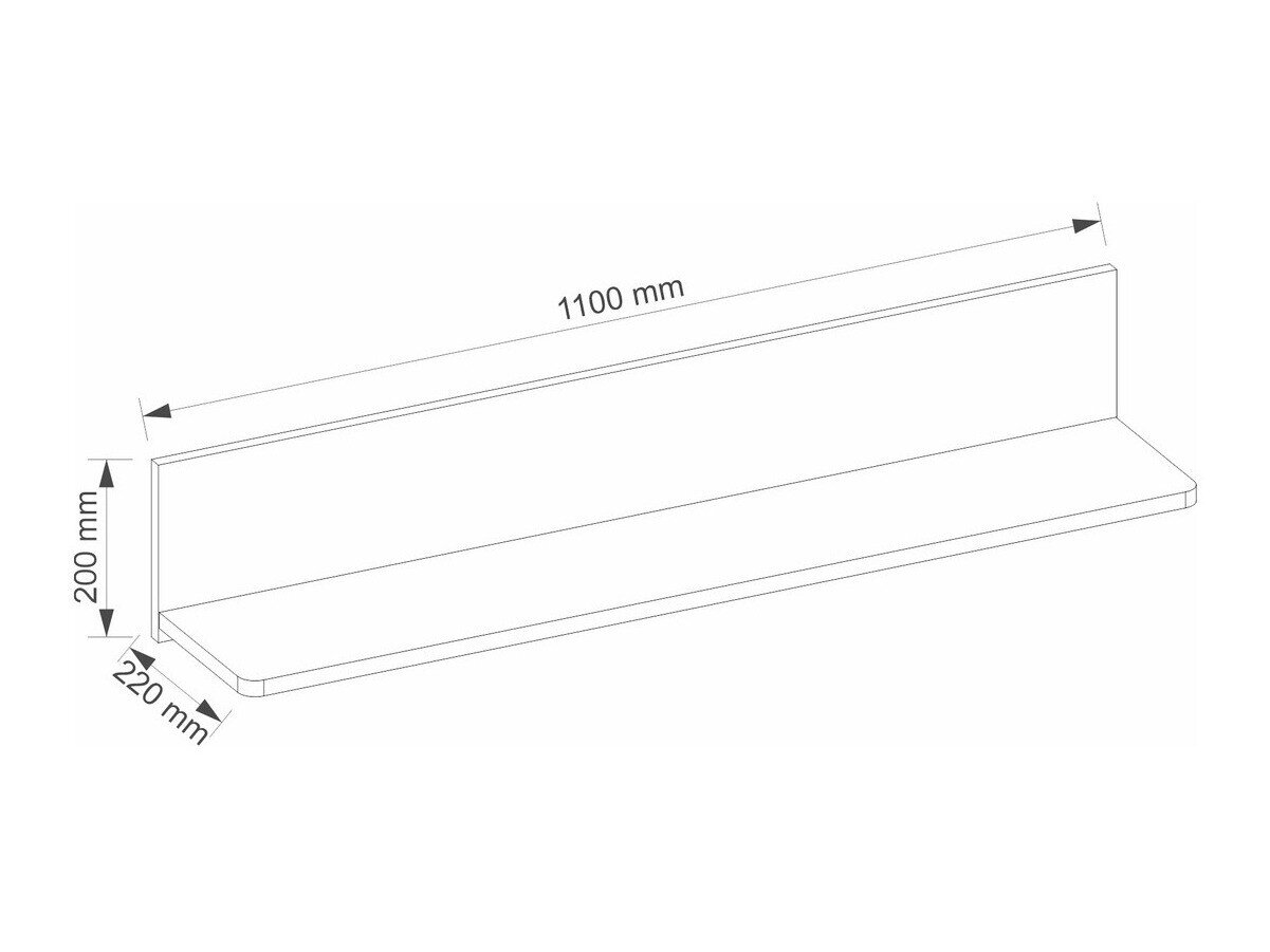Wandplank Elblive 133