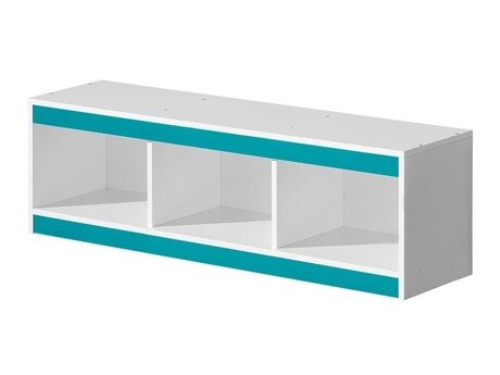 Wandplank Merevari 106 (Wit + Glans Turquoise)