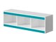 Wandplank Merevari 106 (Wit + Glans Turquoise)
