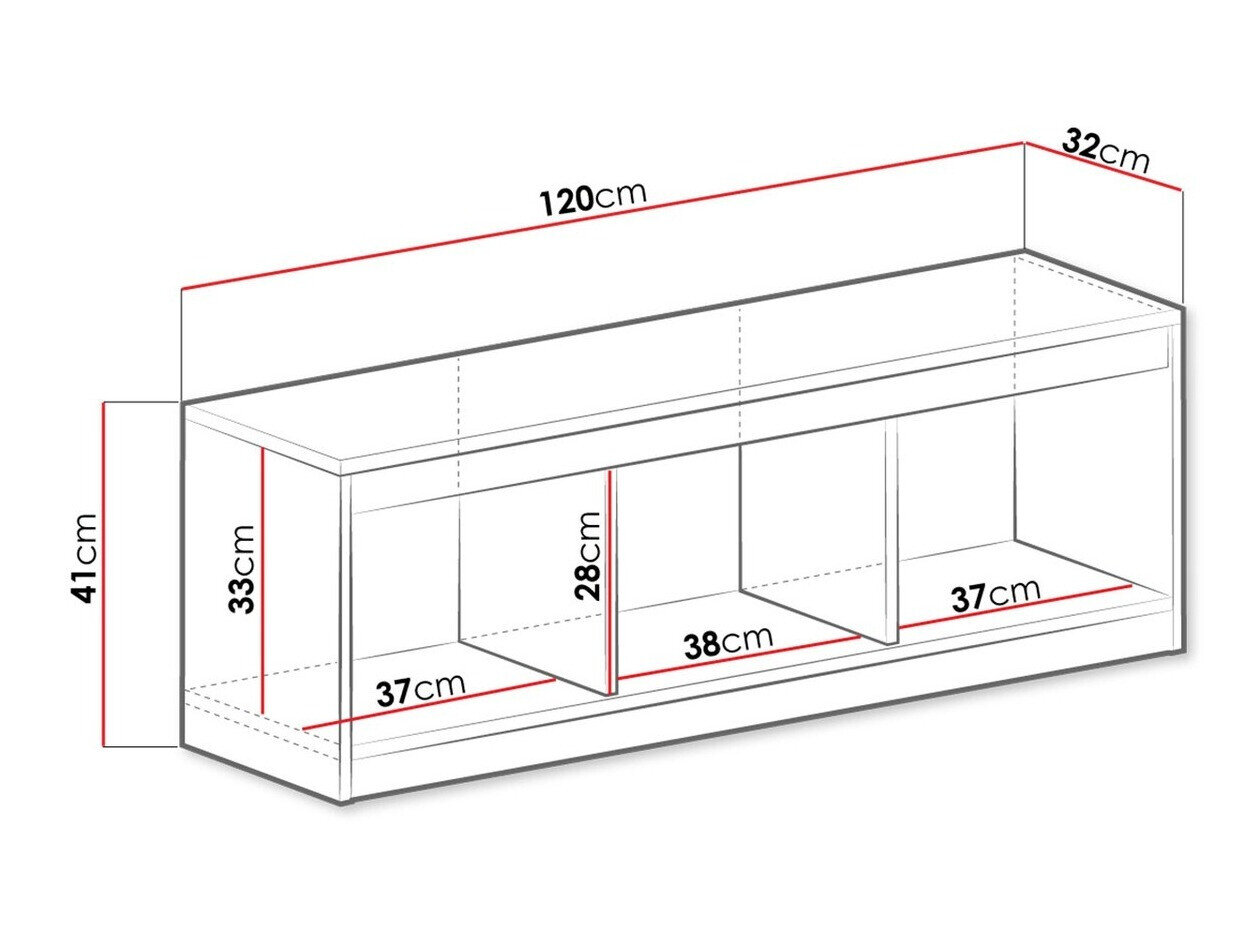 Wandplank Merevari 106 (Wit + Glanzend wit)