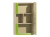 Boekenkast Ophmora 104 (Eiken + Wit)