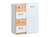 Ladekast Ophmora 105 (Eiken + Wit)