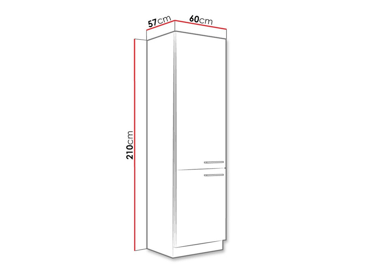 Modulaire kast met deuren Wood White 135