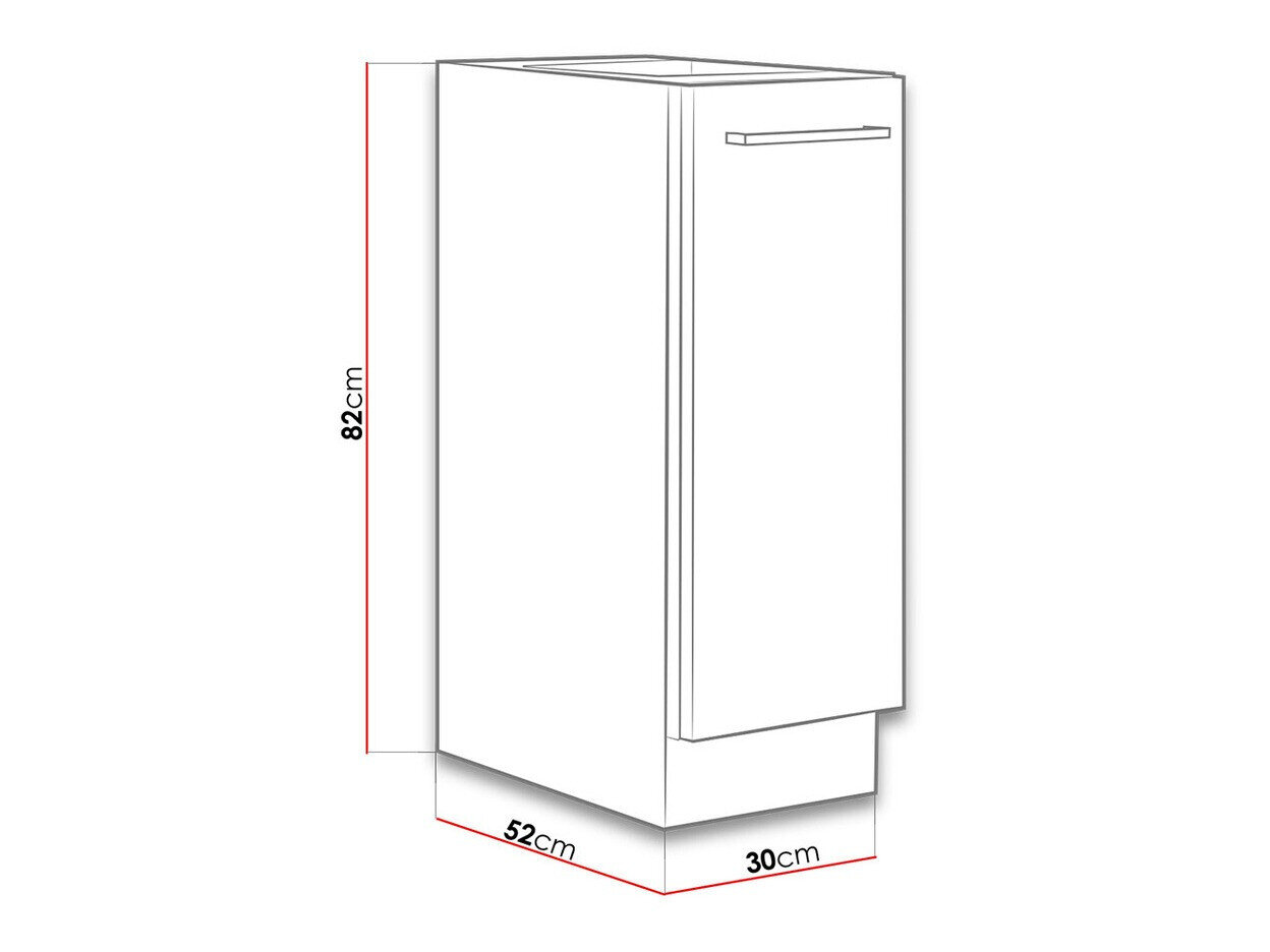 Modulaire kast met uittrekbare mand Wood 107