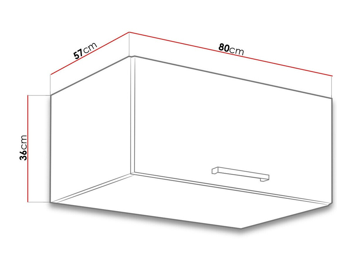 Modulvægskab Wood Grey 133