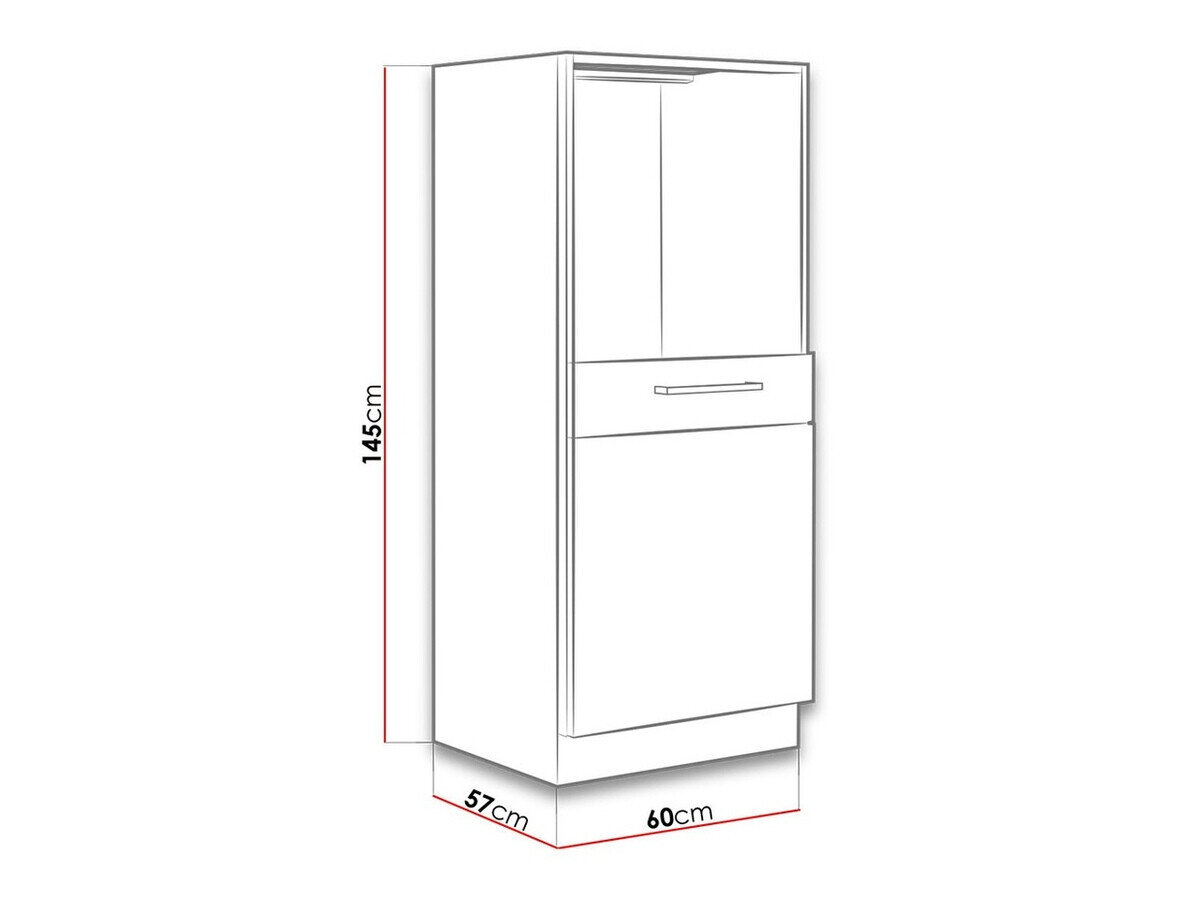 Dulap modular pentru electrocasnice incorporabile Wood Grey 122