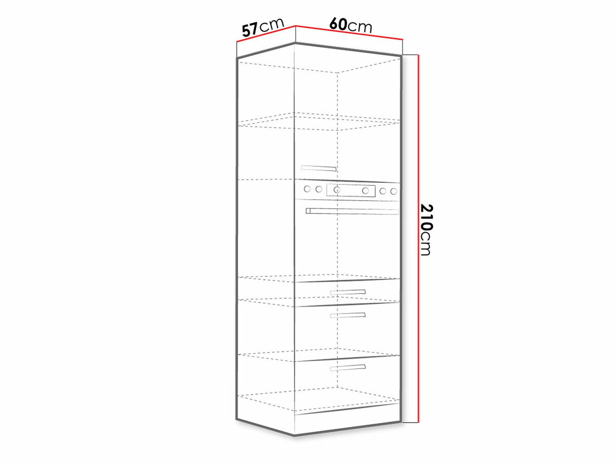 Armoire modulaire pour appareils intégrés Multi White 101