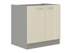 Dulap modular cu uși pentru chiuvetă Multi Cream 110