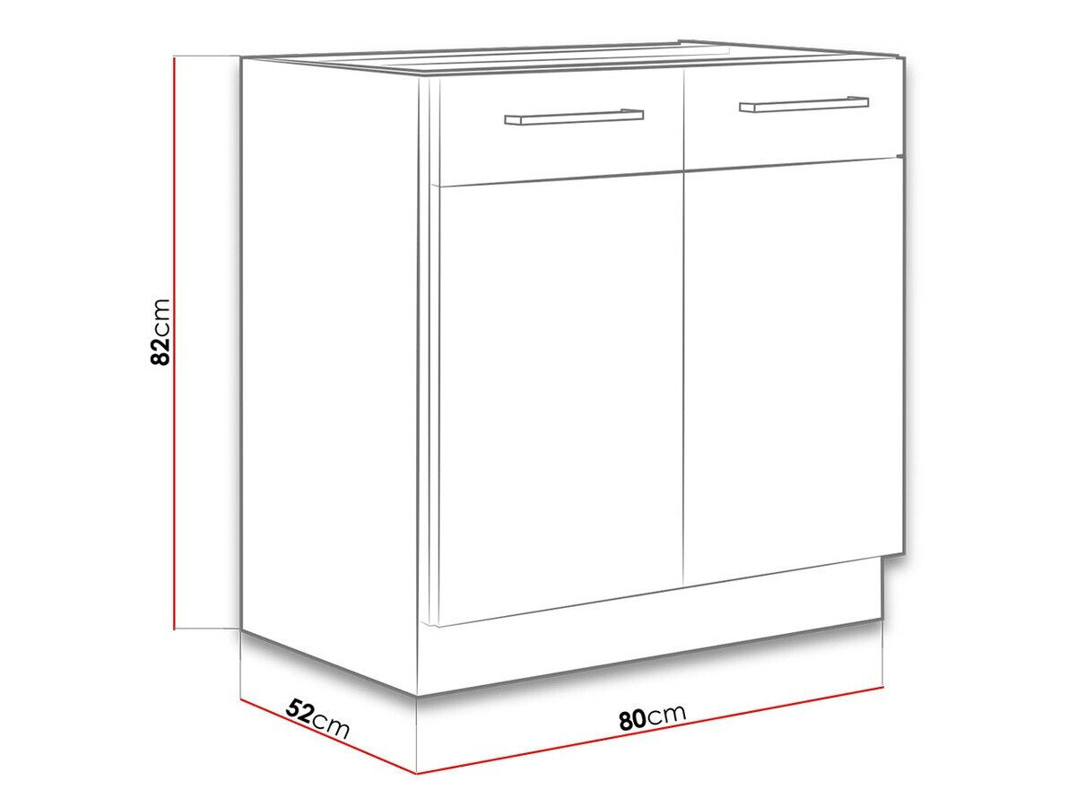 Dulap modular cu uși pentru chiuvetă Wood White 108