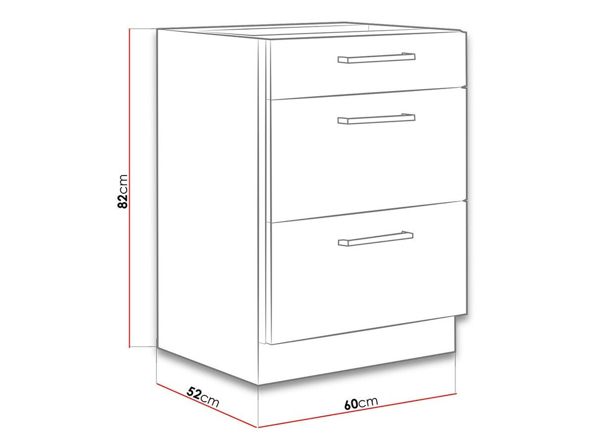 Modulaire kast met lades Wood White 115