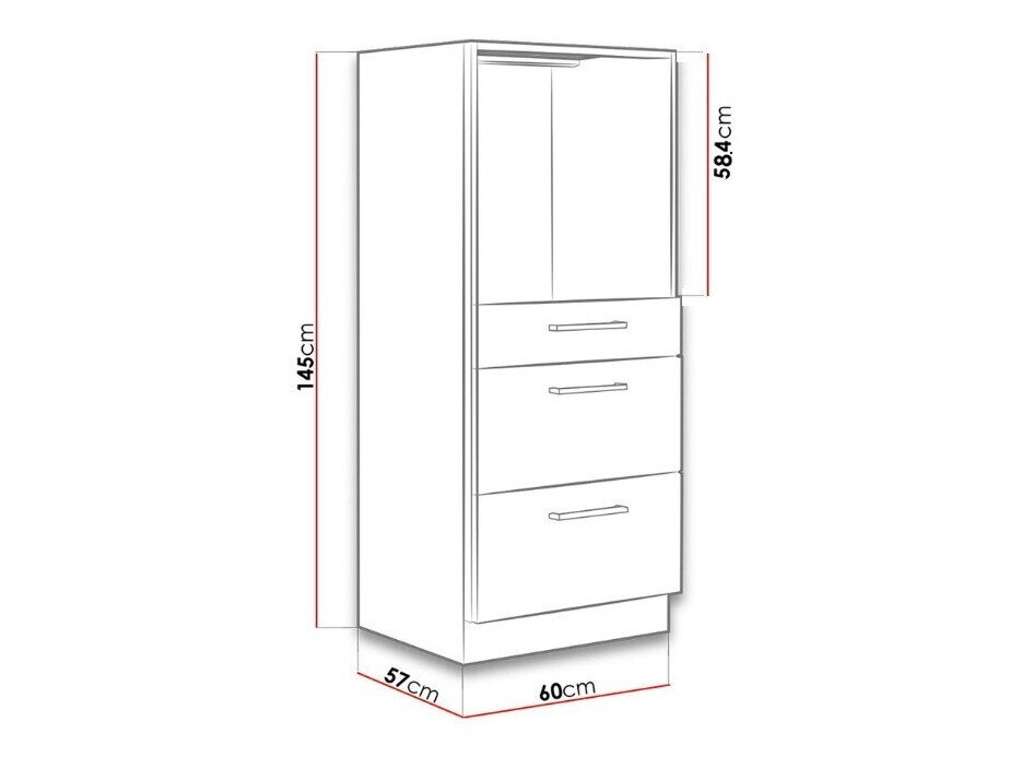 Modulaire kast voor inbouwapparatuur Wood Grey 102