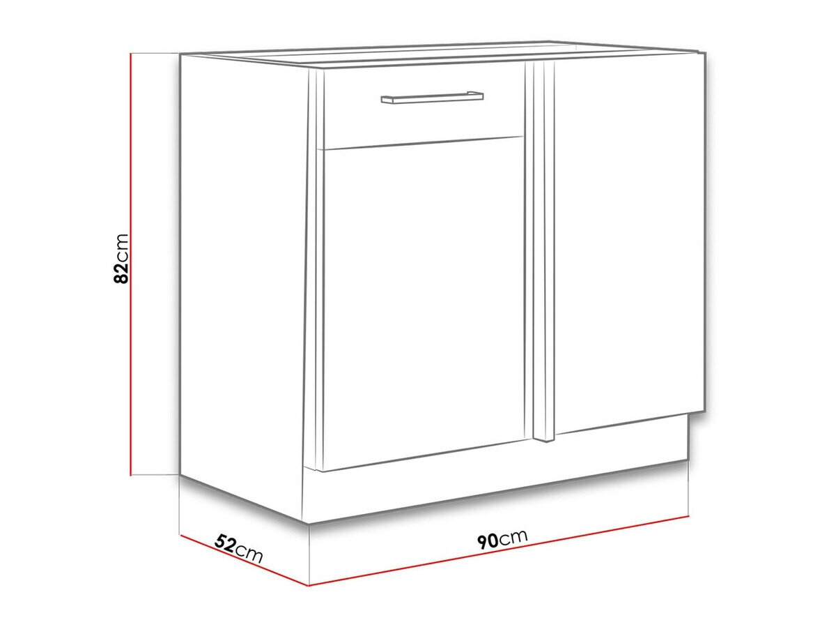 Modulskab med låger Wood White 103