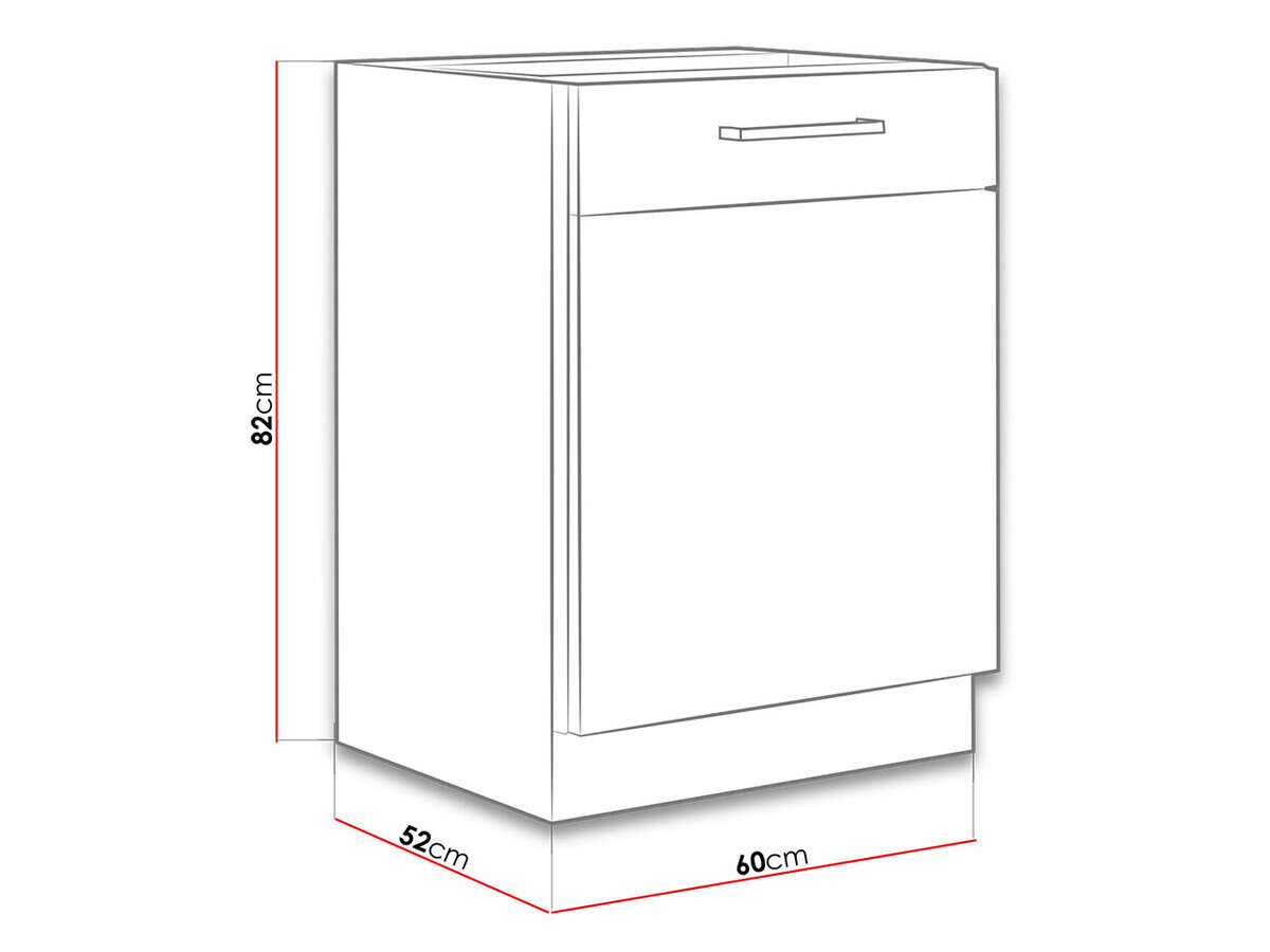 Modulskab med låger Wood White 116