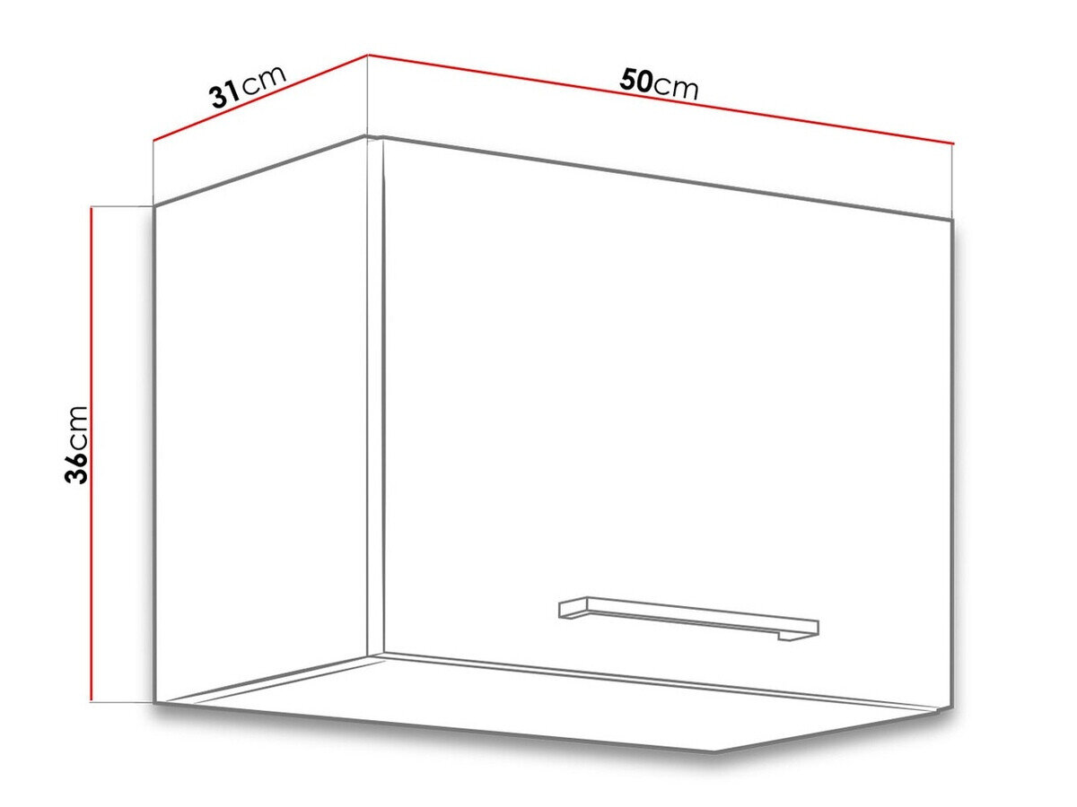 Modulvægskab Wood Grey 117
