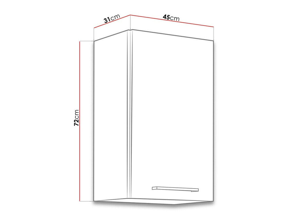 Modulvægskab Wood White 101
