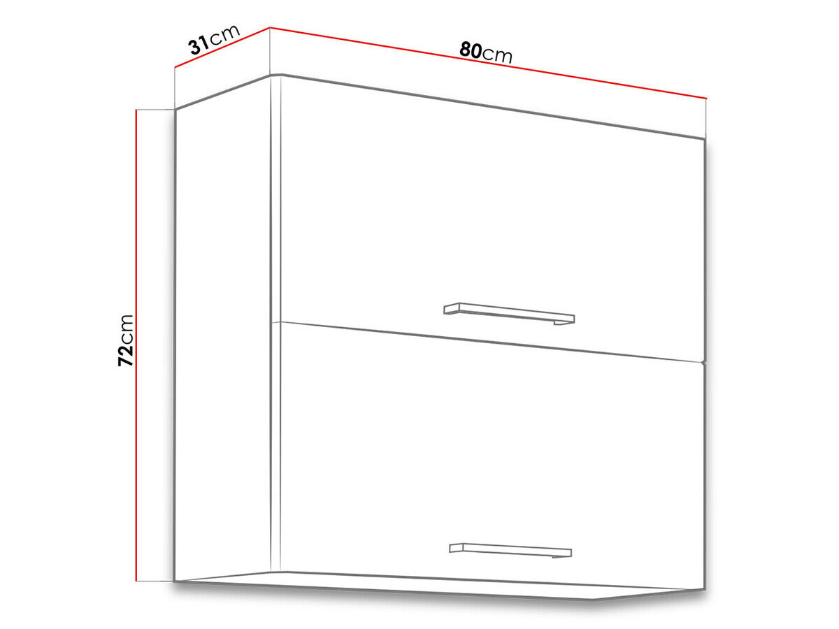 Modulvægskab Wood White 109