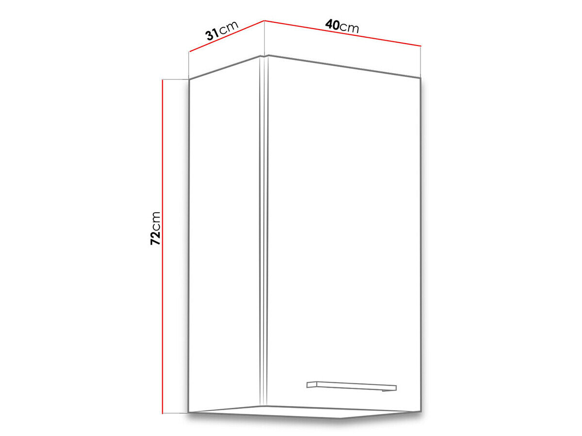 Modulvægskab Wood White 118