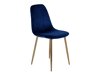 Stoel Dallas 252 (Blauw + Messing)