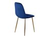 Stoel Dallas 252 (Blauw + Messing)