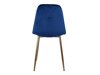 Stoel Dallas 252 (Blauw + Messing)