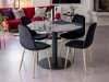 Stoel Dallas 252 (Zwart + Messing)