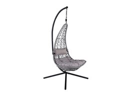 Hangende stoel Dallas 519 (Zwart + Grijs)