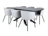 Set de mese Dallas 2691 (Gri deschis + Negru)