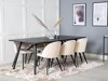 Eetkamerset Dallas 1676 (Beige + Zwart)