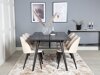 Eetkamerset Dallas 1676 (Beige + Zwart)