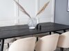 Eetkamerset Dallas 1676 (Beige + Zwart)